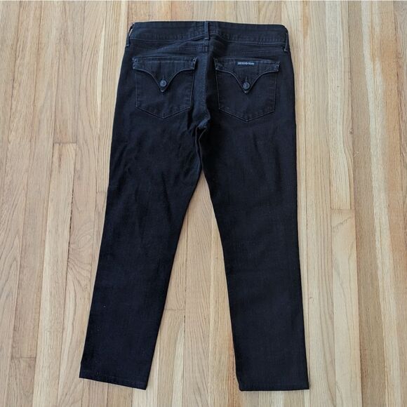 HUDSON Collin Flap skinny jeans ultra dark wash black denim - Picture 5 of 5